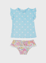Load image into Gallery viewer, Feather 4 Arrow - Seashell Baby Ruffle S/S Set - Flower Power