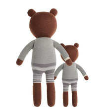 Load image into Gallery viewer, Cuddle + Kind - Oliver the Brown Bear Hand Knit Doll - Little 13&quot;
