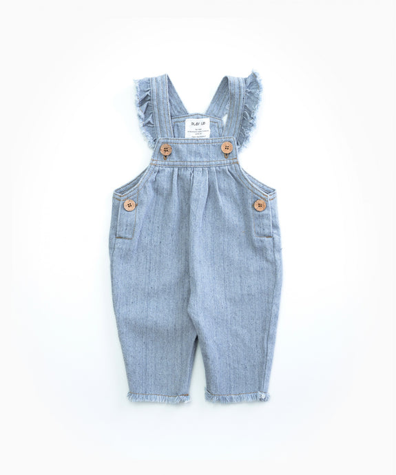 Play Up - Recycled Denim Dungarees - Denim
