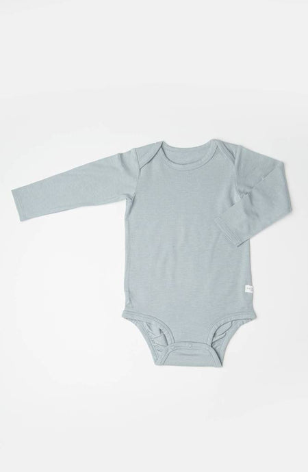 Loulou Lollipop - Long Sleeve Bodysuit in TENCEL - Slate