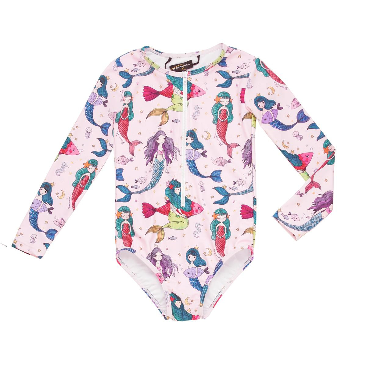 Rock Your Baby - Splash Long Sleeve One Piece - Pink