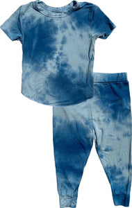 Rowdy Sprout - Rebel Tie Dye Bamboo Set Blue