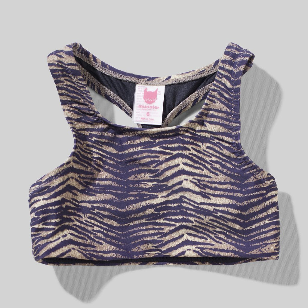 Munsterkids - Jazz T Bar Crop Top - Digi Tiger