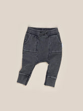 Load image into Gallery viewer, Huxbaby - Charcoal Pocket Drop Crotch Pant - Charcoal