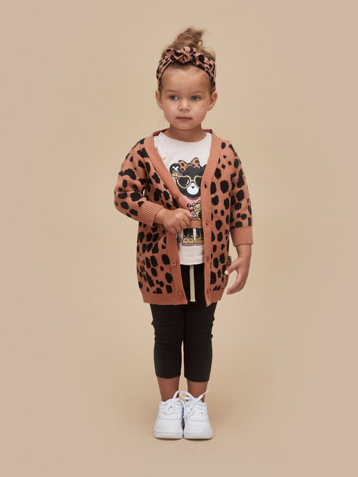 Huxbaby - Ocelot Knit Cardi - Terracotta