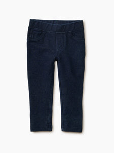 Tea Collection - Stretch Denim-Like Baby Pant - Dark Wash