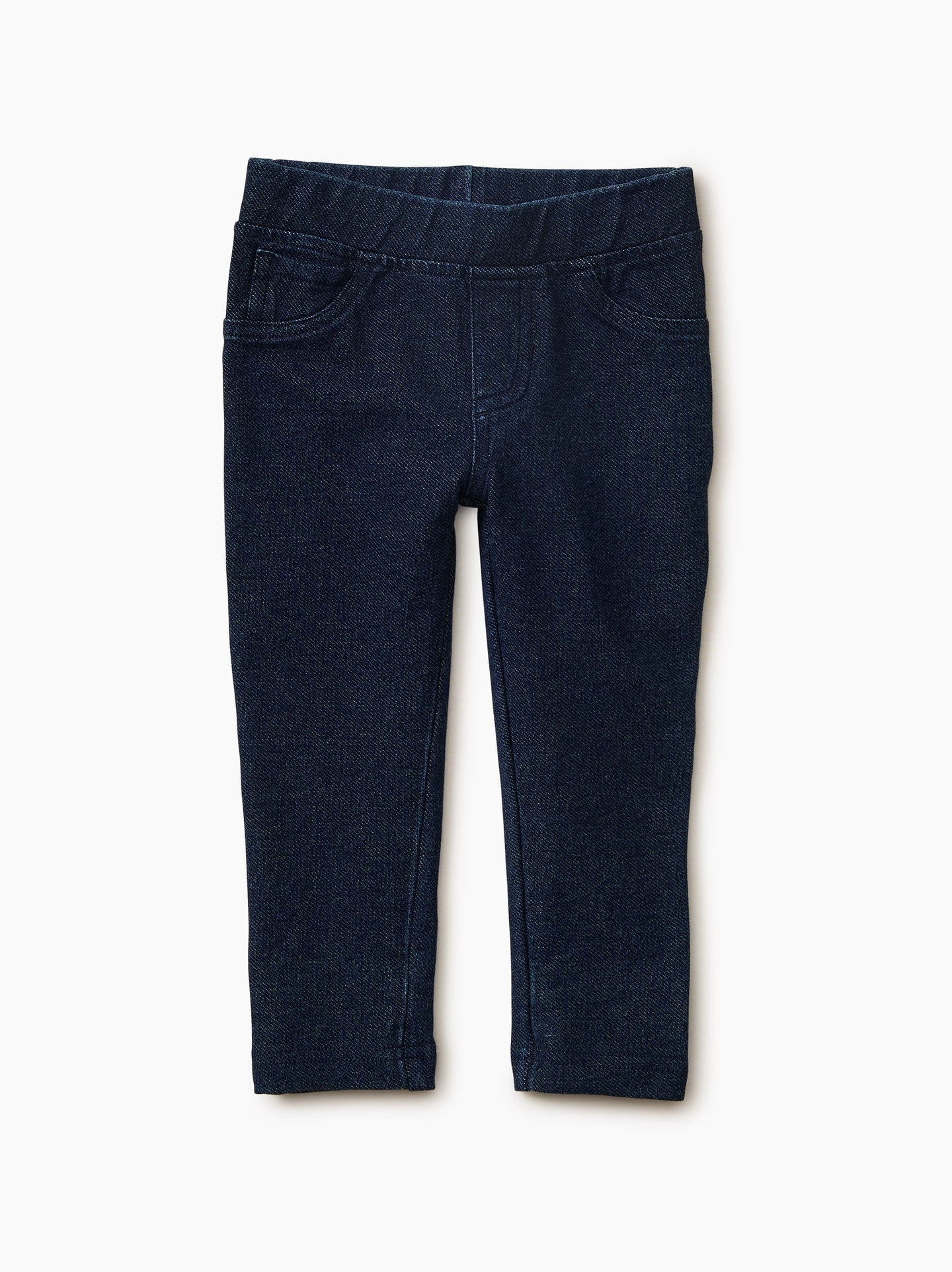 Tea Collection - Stretch Denim-Like Baby Pant - Dark Wash