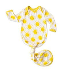Little Sleepies - Sunshine Bamboo Viscose Infant Knotted Gown