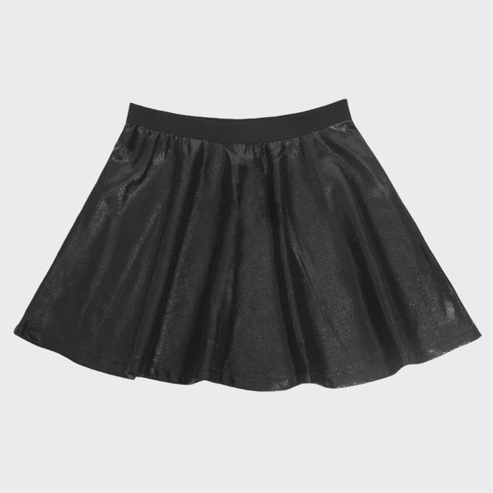 MIA New York - Faux Leather Skater Skirt - Black
