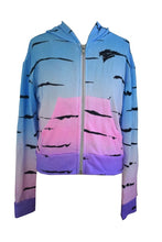 Load image into Gallery viewer, Zebra Ombre Cropped Hoodie