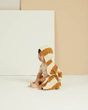 Load image into Gallery viewer, Rylee + Cru - Gold Stripe Hooded Towel - Gold-Stripe
