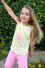 Load image into Gallery viewer, Spiritual Gangster - Here Comes The Sun Kids Tank - Yellow
