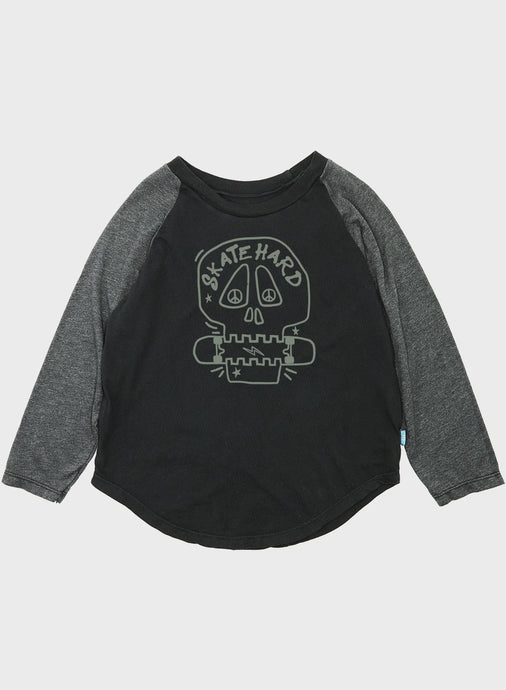 Feather 4 Arrow - Skate Hard LS Raglan - Wren