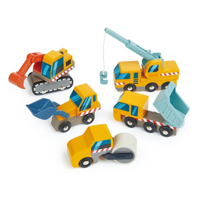 Tender Leaf Toys - Construction Site Trucks