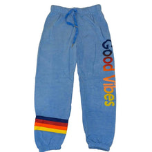 Load image into Gallery viewer, Flowers by Zoe - Good Vibes Sweatpant - Blue