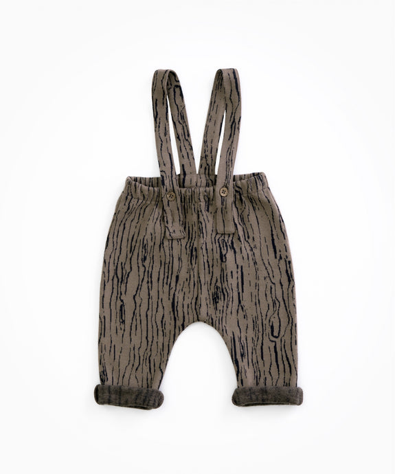 Play Up - Organic Suspender Trousers - Walnut