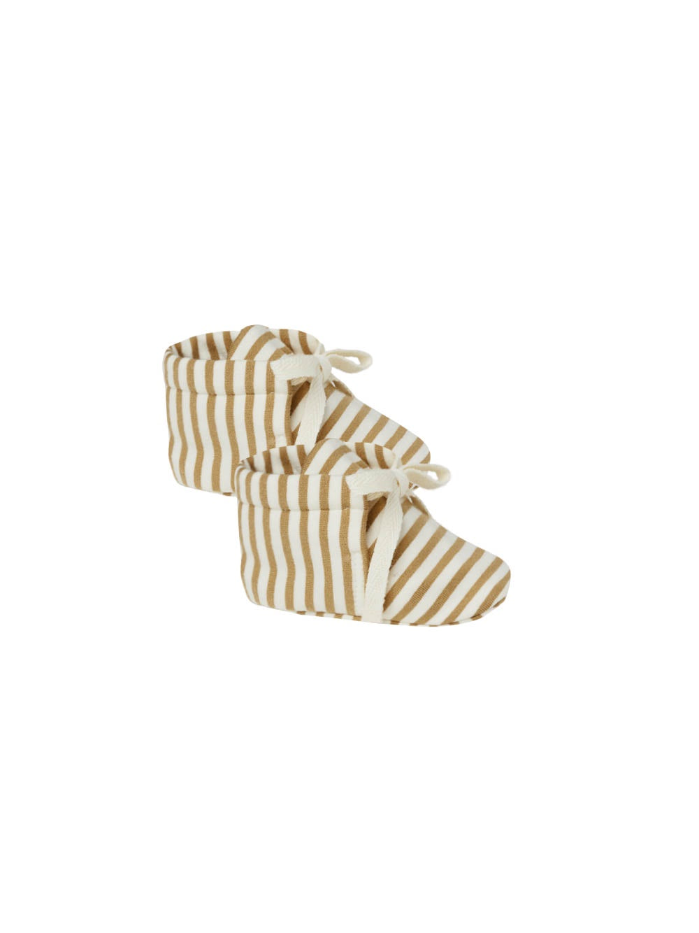 Quincy Mae - Baby Booties - Gold Stripe