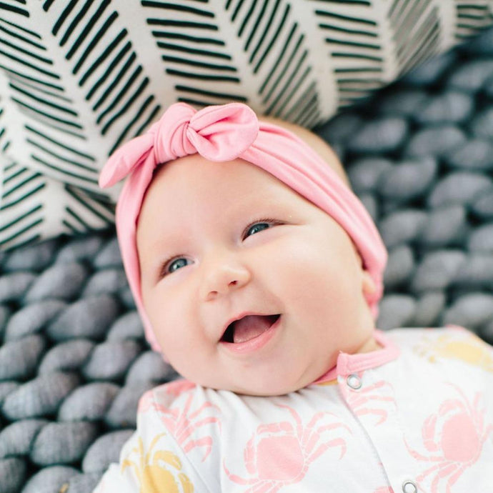 Sweet Bamboo - Knotted Headband - Strawberry Pink