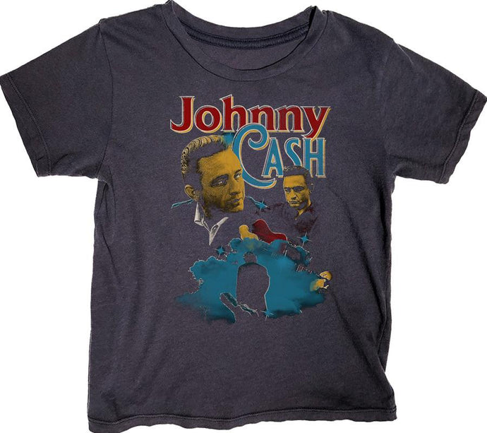 Rowdy Sprout - Johnny Cash Simple Tee - Jet Black