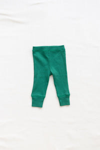Fin & Vince - Organic Ribbed Pants - Emerald