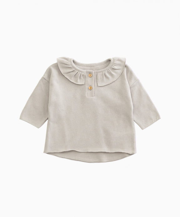 Play Up - Organic Cotton Frill Collar Top - Ricardo