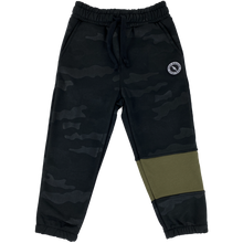 Load image into Gallery viewer, Tiny Whales - Good Vibes Army Sweatpants - Black Camo/Army