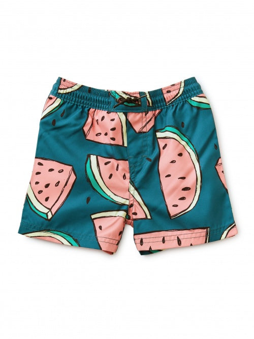 Tea Collection - Saved By The Beach Baby Trunks - Watermelons