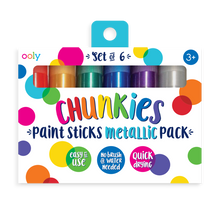 Load image into Gallery viewer, Chunkies Paint Sticks Set of 6 - Metallic