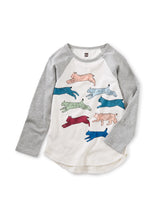 Load image into Gallery viewer, Tea Collection - Linx Raglan Graphic Tee - Chalk