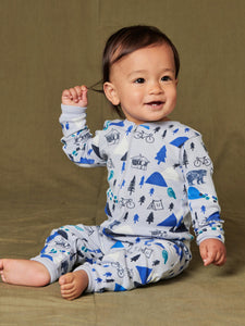 Tea Collection - Sleep Tight Baby Pajamas - Bhutanese Forest Animals