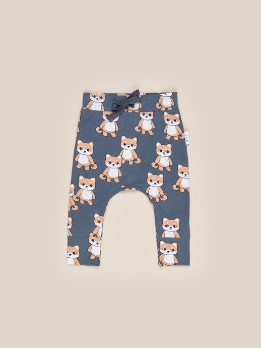 Huxbaby - Organic Shiba Drop Crotch Pant - Ink