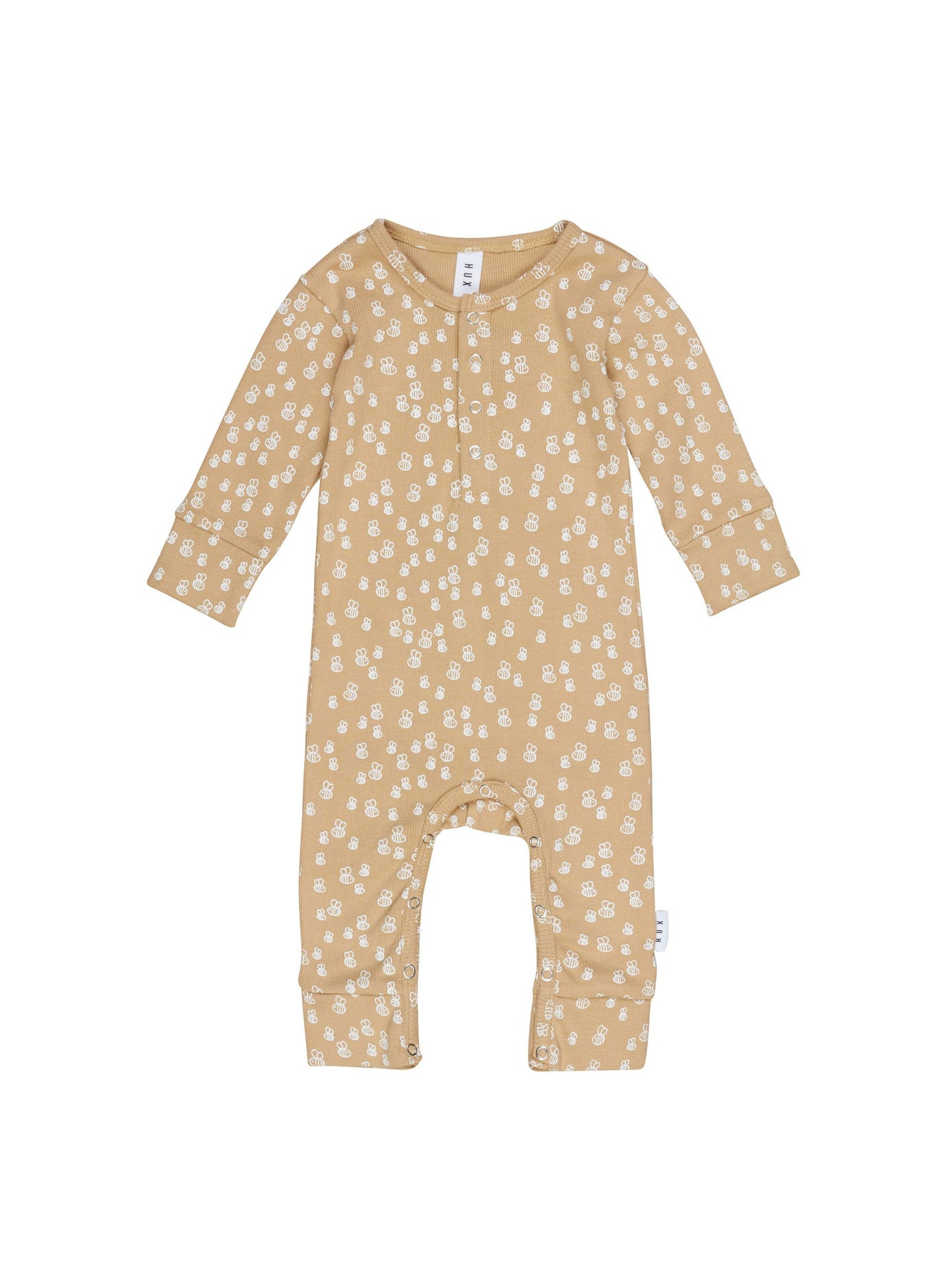 Organic Honey Bee Rib Romper - Honey