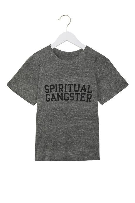 Spiritual Gangster - Varsity Kids Tee - Heather Grey