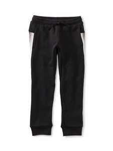 Stripe-Out Jogger - Jet Black with White/Grey Stripe