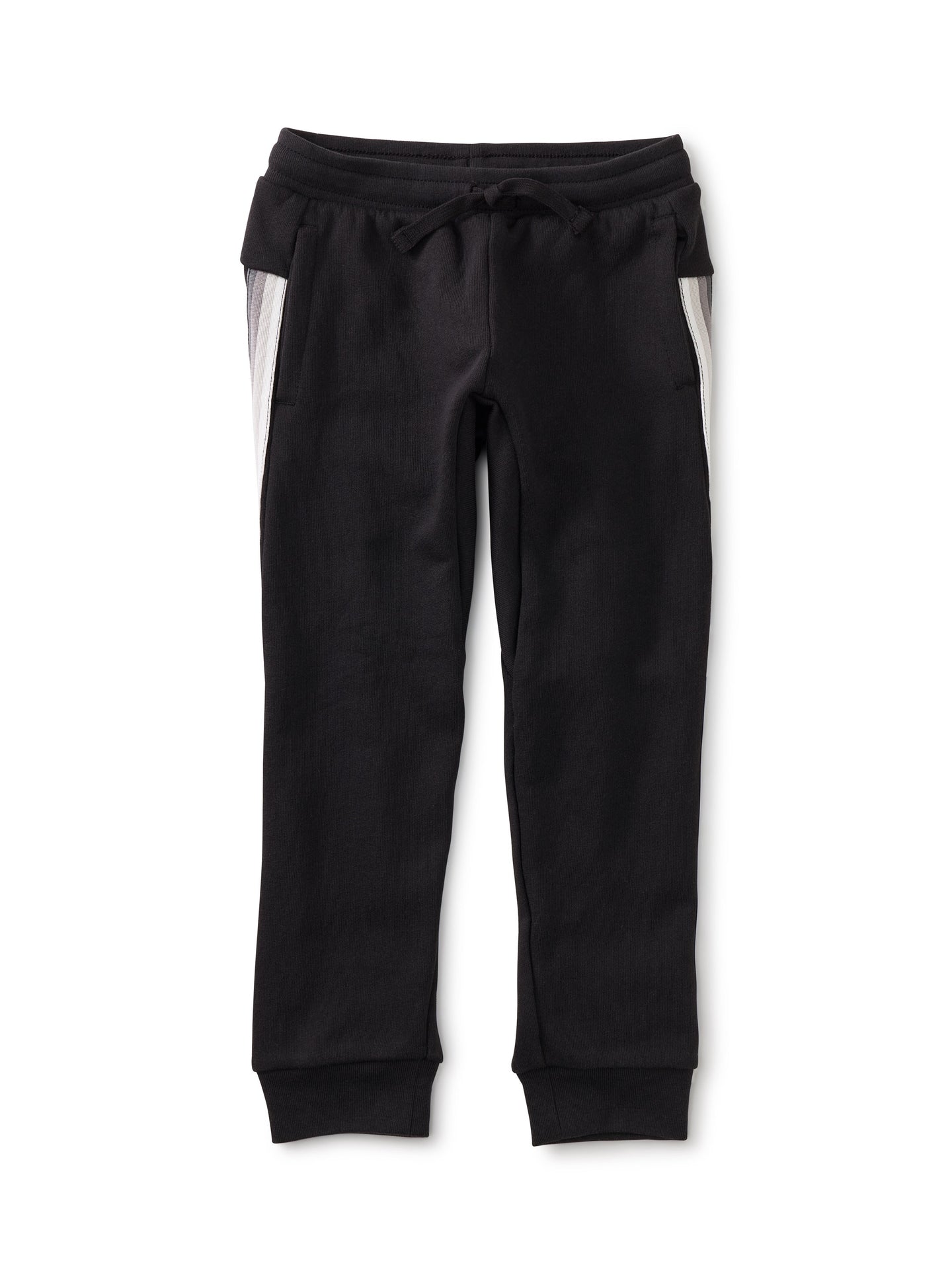 Stripe-Out Jogger - Jet Black with White/Grey Stripe