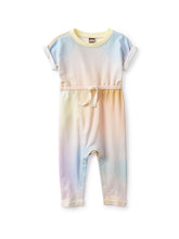 Load image into Gallery viewer, Tea Collection - Rolled Sleeve Baby Romper - Rainbow Gradient