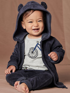 Tea Collection - Cub Cutie Baby Hoodie -Indigo