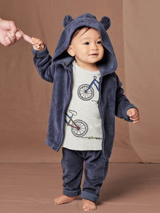 Tea Collection - Velour Baby Pants - Indigo