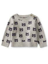 Load image into Gallery viewer, Tea Collection - Beary Cozy Baby Sweater - Med Heather Grey