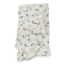 Load image into Gallery viewer, Loulou LOLLIPOP - Muslin Swaddle - Neutral Rainbow