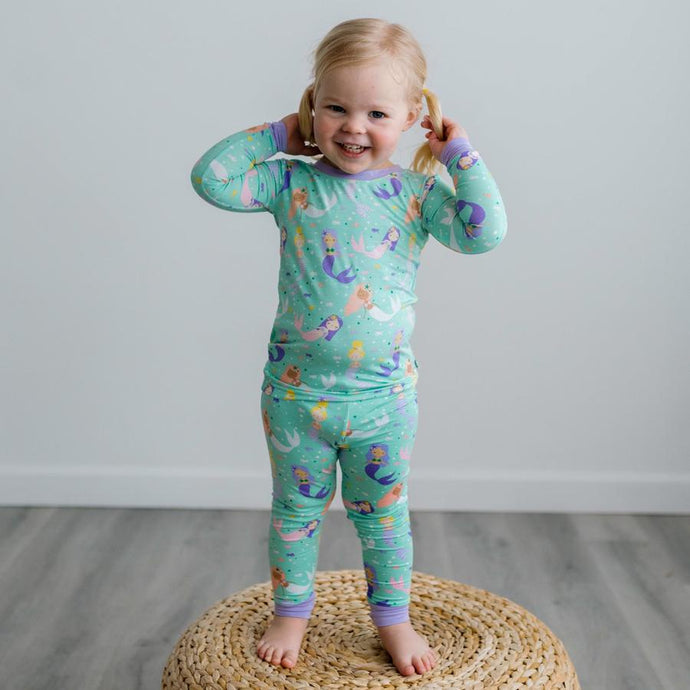 Little Sleepies - Mermaid Magic Two-Piece Bamboo Viscose Pajama Set