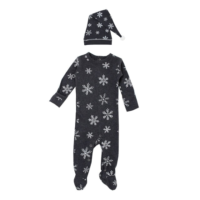 L'ovedbaby - Organic Overall & Cap Set - Frost