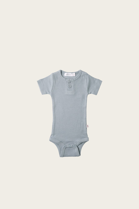 Jamie Kay - Organic Essential Tee Bodysuit - Faded Denim