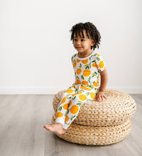 Load image into Gallery viewer, Little Sleepies - Clementines Two-Piece Short Sleeve Bamboo Viscose Pajama Set