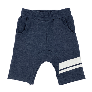 Tiny Whales - Off Duty Cozy Time Shorts - Heather/Navy
