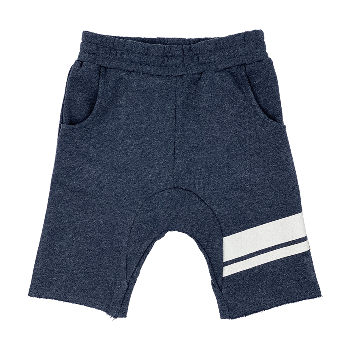 Tiny Whales - Off Duty Cozy Time Shorts - Heather/Navy
