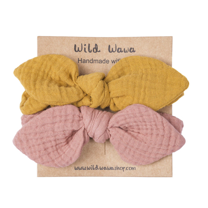 Wild Wawa - Bow Hair Ties - Stardust