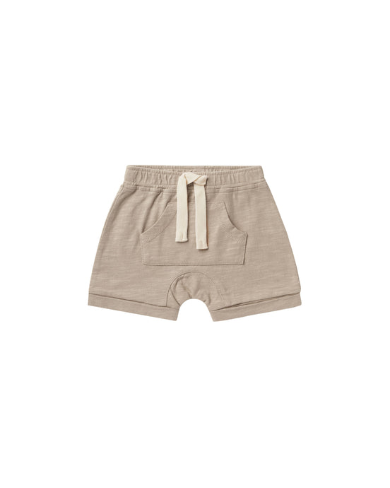 Rylee + Cru - Front Pouch Short - Warm-Grey