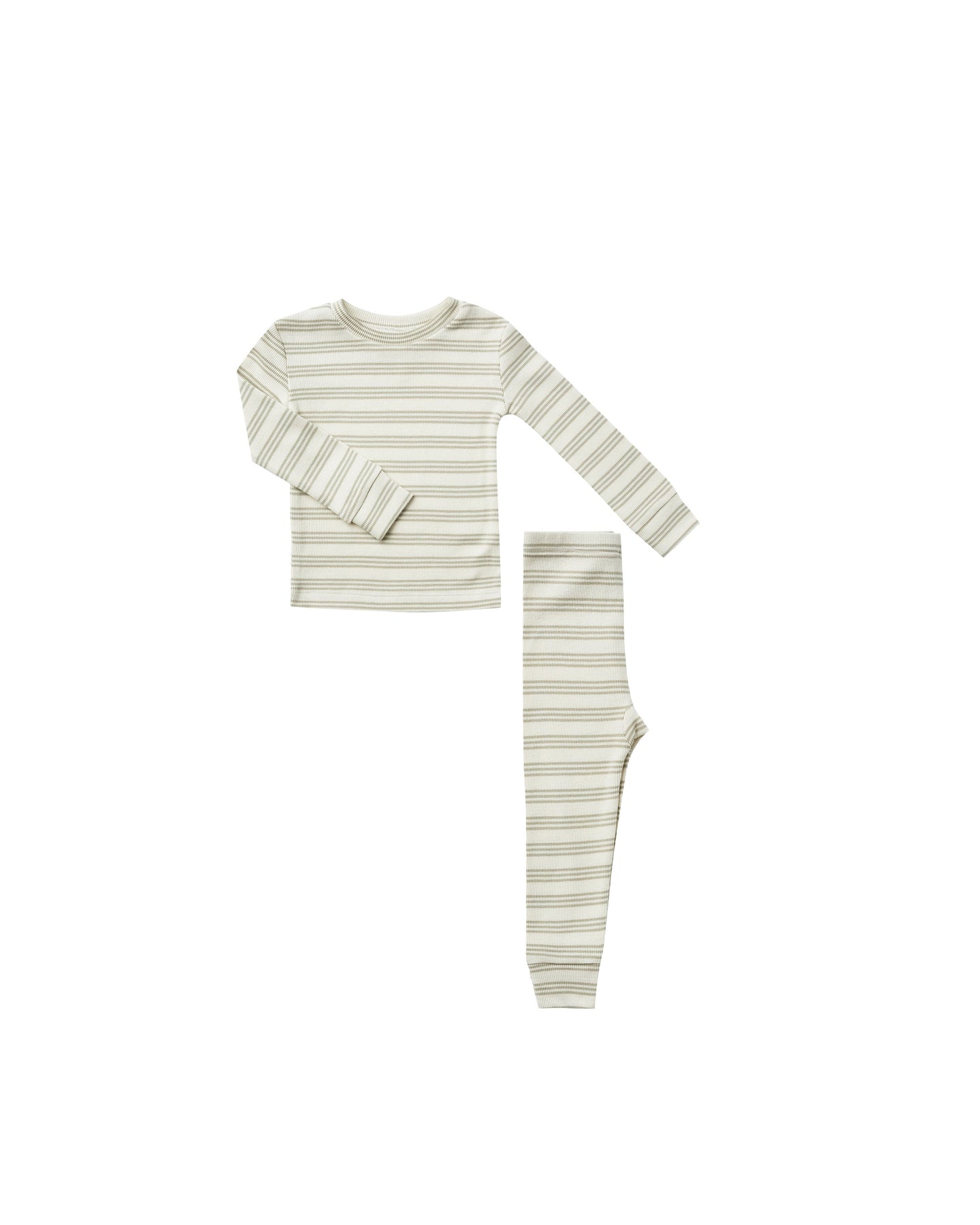 Rylee + Cru - Agave Stripe Ribbed Pajama Set