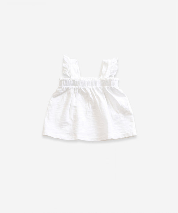 Play Up - Organic Cotton Weaving Frill Top